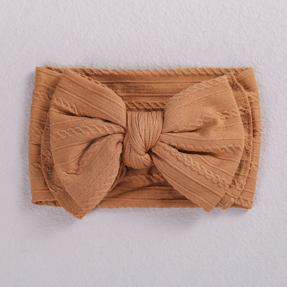 Wholesale Double-layer Bow Children's Nylon Headbands
